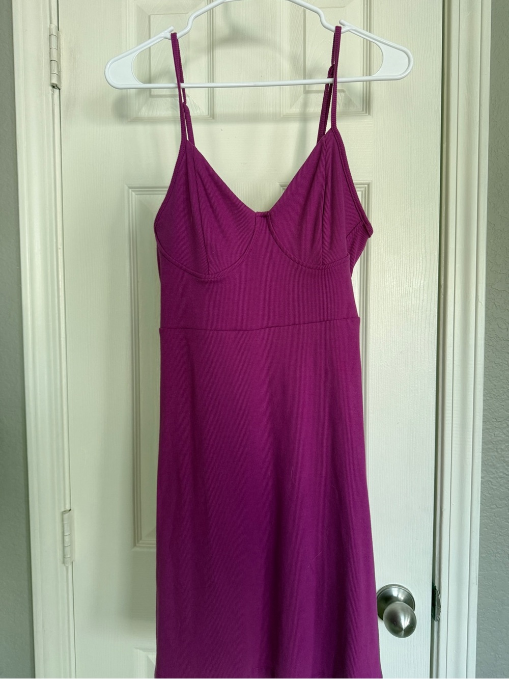 Women’s Strappy Slip Dress in Magenta